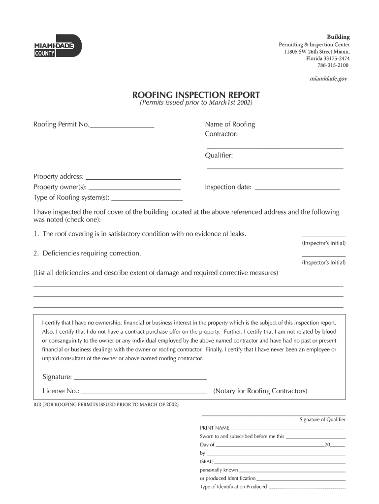 Roof Inspection Letter Sample  Form