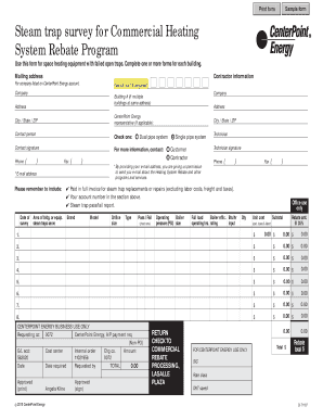 Steam Trap Survey Form