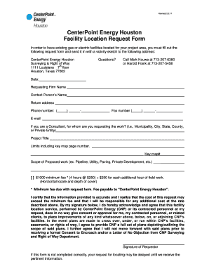 Critical Care Customer Form CenterPoint Energy