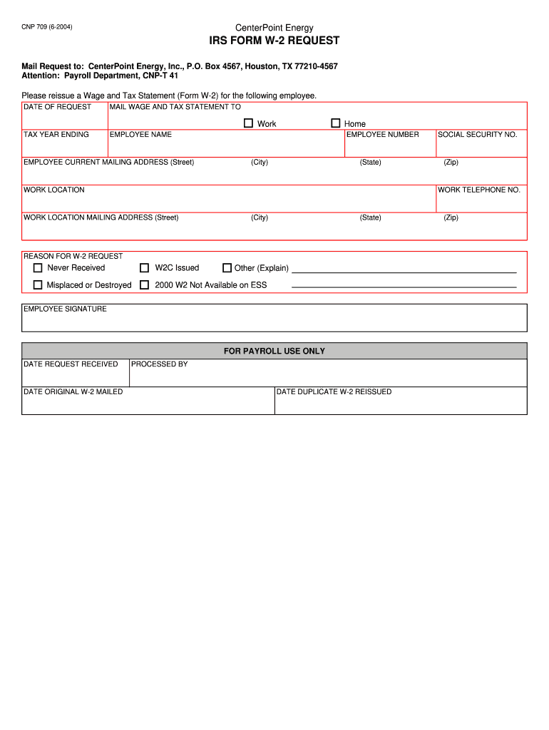  Centerpoint Energy W9 Form 2004-2024