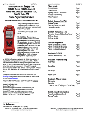 2825 Flashpaq Tuner  Form