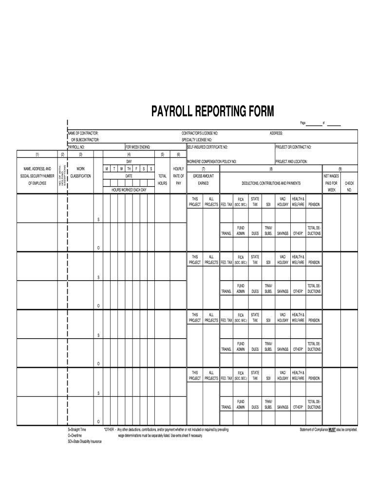 Certified Payroll Reporting Form  Metrolink