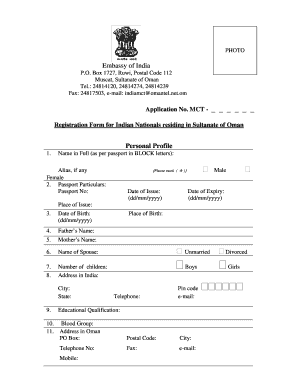 Mct Registration  Form