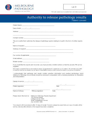  Melbourne Pathology Request Form PDF 2015-2024