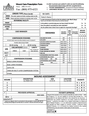 Prism Order Form