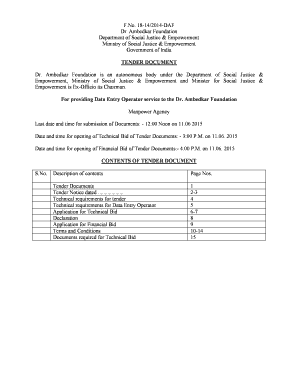 Ambedkar Foundation Application Form PDF
