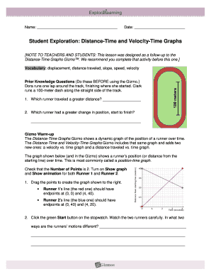 Gizmos Distance Time Graphs Answers  Form