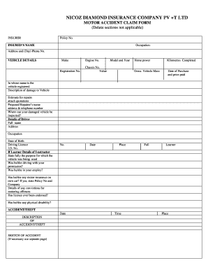 Nicoz Diamond Claim Form