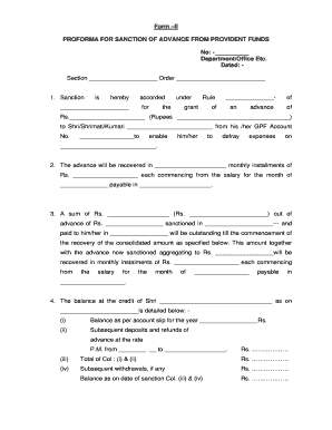 Sanction Order Format