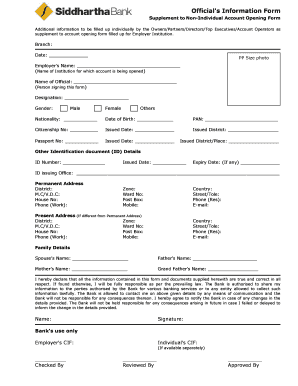 Siddhartha Bank Demat Account  Form