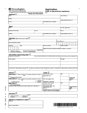 Application BKronofogdenb  Form