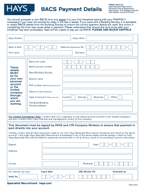 Hays Timesheet  Form