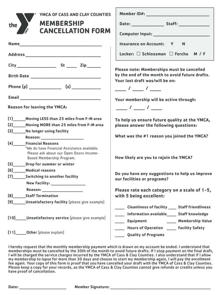 Accord Cancellation Form Fillable