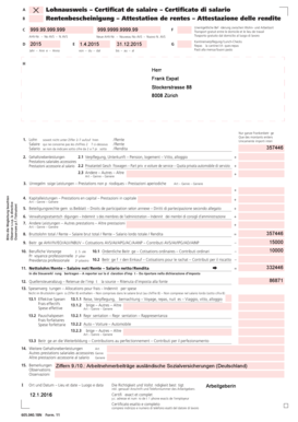 Lohnausweis PDF  Form