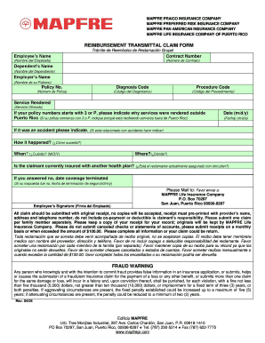  REIMBURSEMENT TRANSMITTAL CLAIM FORM 2004