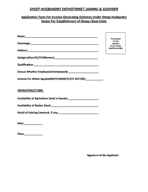 Sheep Husbandry Online Form