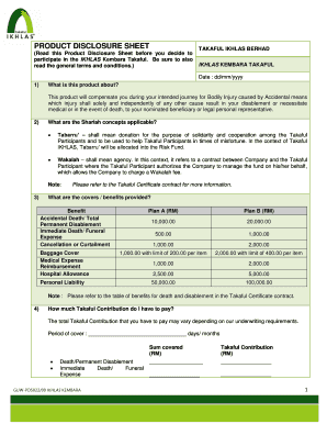 Ikhlas Kembara  Form