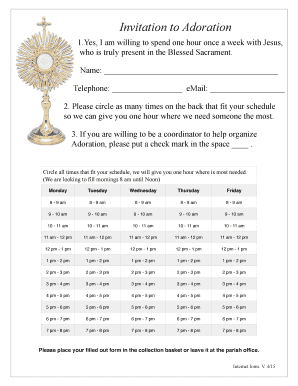 Adoration Sign Up Form Holyghostcc