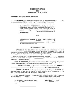 Deed Of Sale Form Philippines Five Ways Deed Of Sale Form Philippines ...