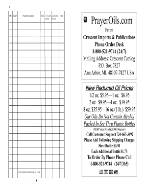 Crescent Imports Coupon  Form