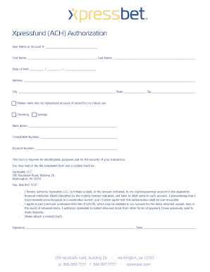 Xpressfund  Form