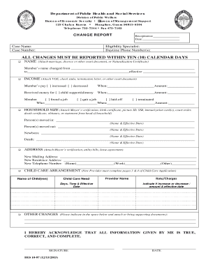 CCDF Change Report Form Guamkids