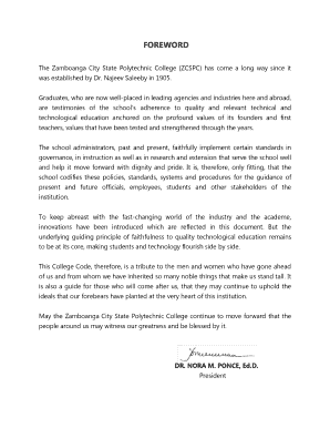 Zamboanga City State Polytechnic College Online Registration  Form