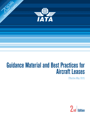 Iata Guidance Material and Best Practices for Aircraft Leases  Form