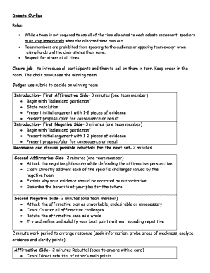 Debate Outline PDF  Form