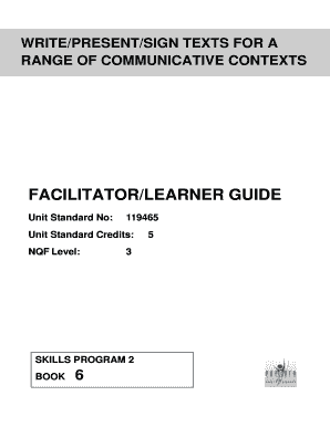 Unit Standard 119465 Answers  Form