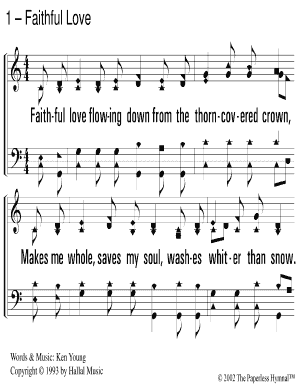 Faithful Love Sheet Music  Form