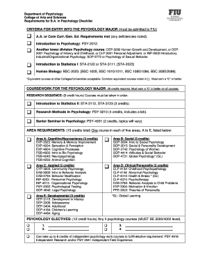 Fiu Psychology  Form