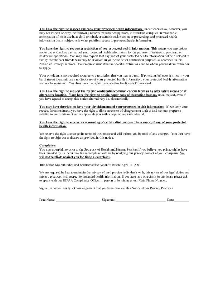 HIPAA Notice of Privacy Practices Liberty Dentist  Form