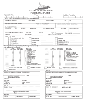 PLUMBING PERMIT Burdanetab Bcitybbgovbbphb Urdaneta City Gov  Form