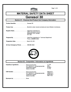 Genesol 30  Form