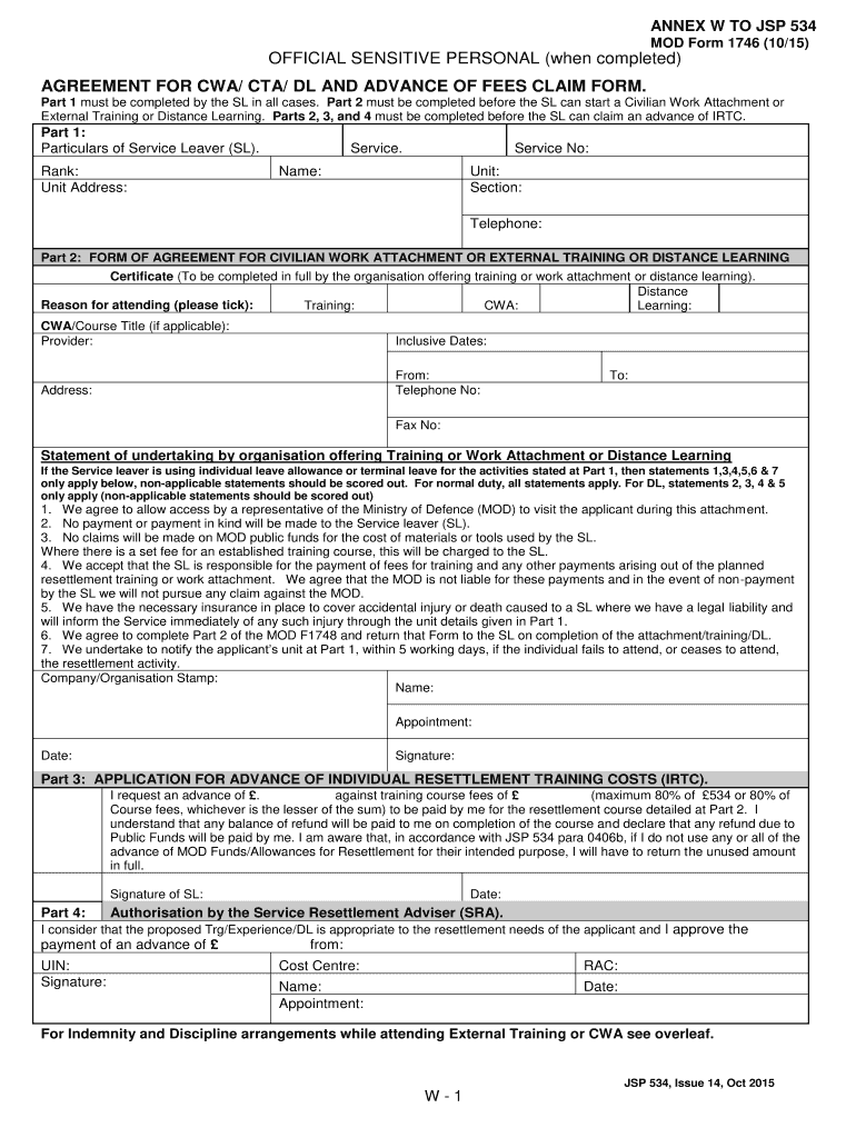  Mod Form 1746 2018