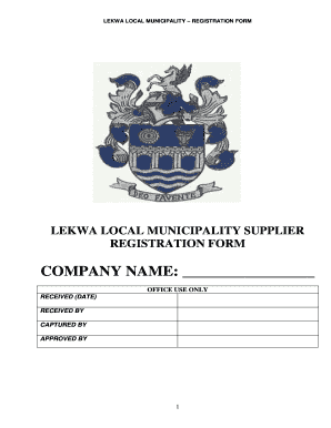 To Download Supplied Database Registration Form Lekwa Local Lekwalm Gov