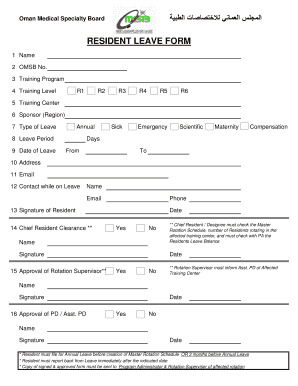 Omsb Forms