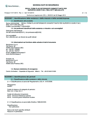 Dexal Disinfettante Scheda Tecnica  Form