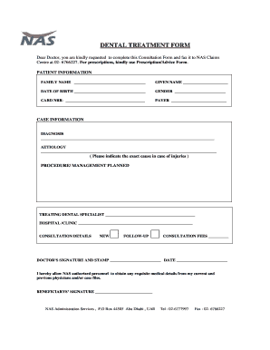 Nas Reimbursement Form