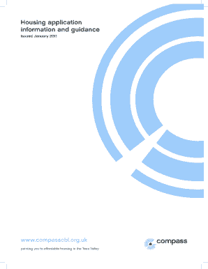  Compass Housing Application Form 2011-2024