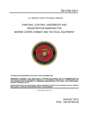 US MARINE CORPS TECHNICAL MANUAL BAcqCenterb  Form