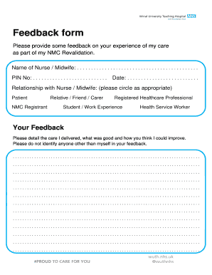 Nmc Revalidation Forms