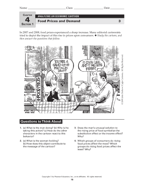 Economic Cartoons Answer Key  Form