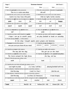 Grammar Hammer Year 2  Form