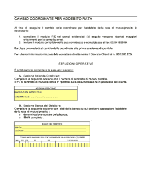 Barclays Moduli  Form