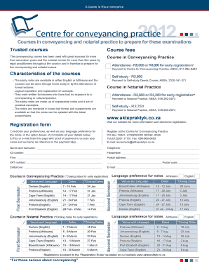 Gawie Le Roux Conveyancing Notes PDF  Form