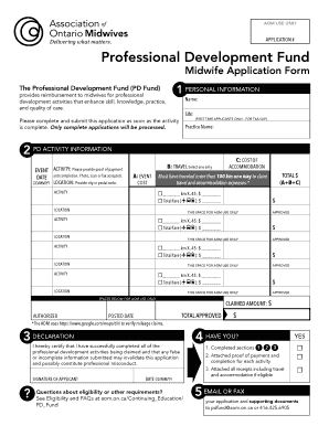 Midwife Application Form