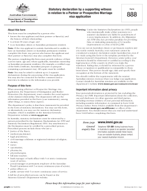 Statutory Declaration by a Supporting Witness Sample  Form