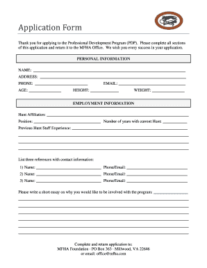 Pdp Application Form Download